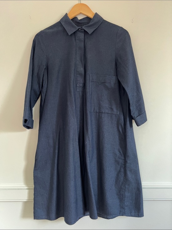 COS Dresses & Skirts - COS Classic Navy Collared Shirt Dress with Pockets
